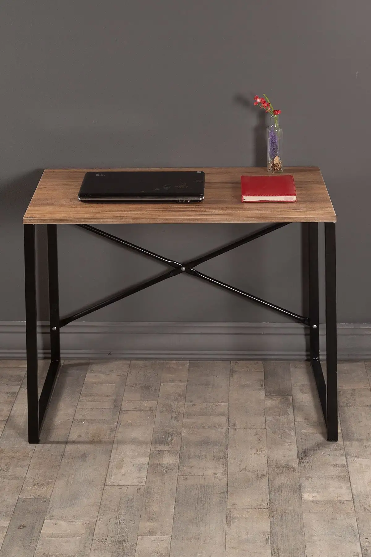 Birou stil industrial Coby Homs, metal/pal, 90x60x70 cm