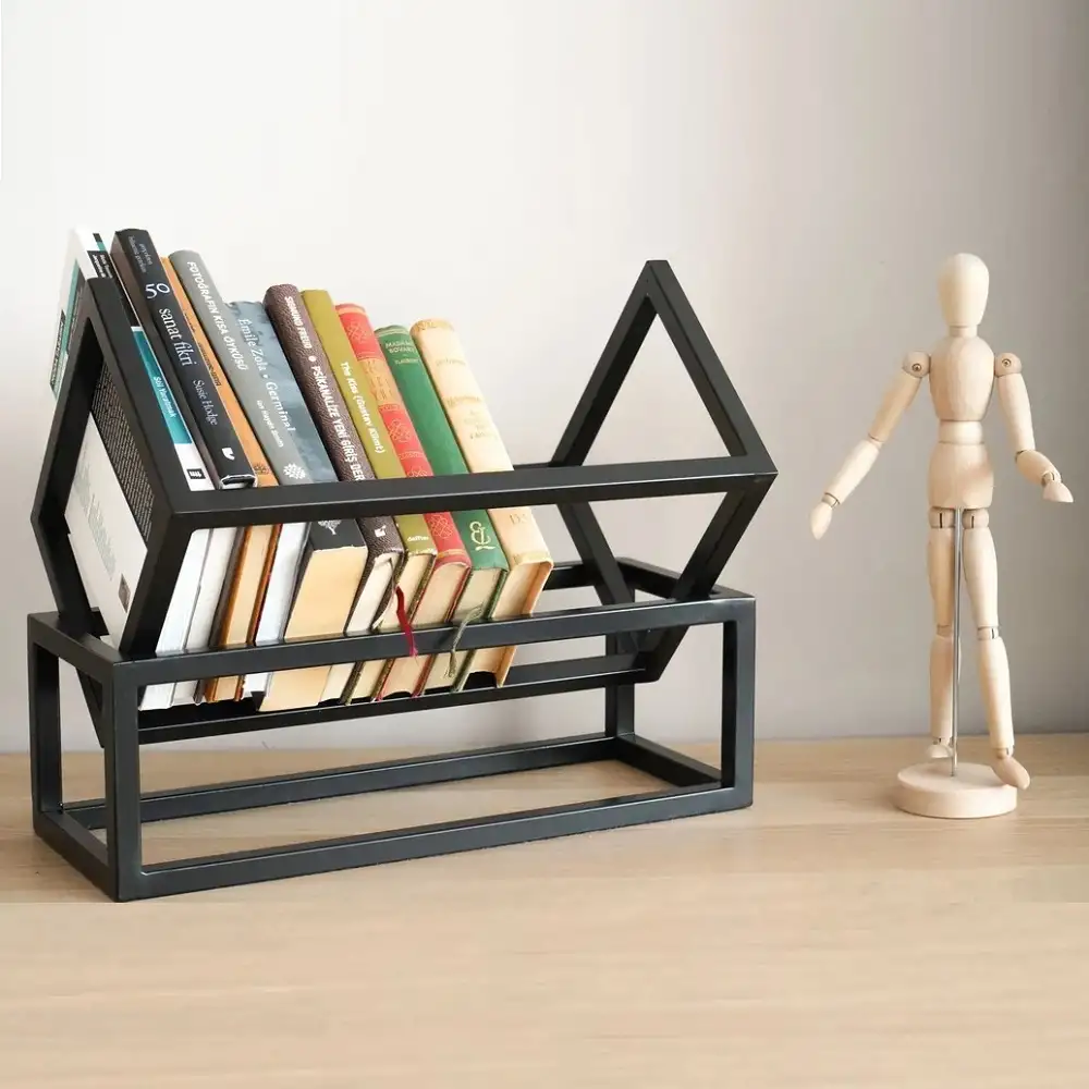 Suport carte,din metal,culoare negru,38x27x32 cm