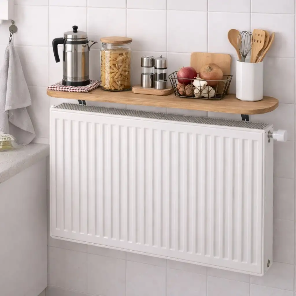 Raft perete, suport calorifer, nuc, Homs, 80x18 cm, L005